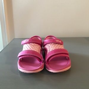 Pink Teva sandals
